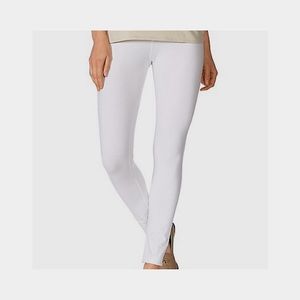 HUE | NWT 🤍 White Wide-Waist Ultra Skimmer Leggings